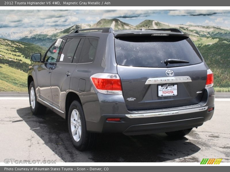 Magnetic Gray Metallic / Ash 2012 Toyota Highlander V6 4WD