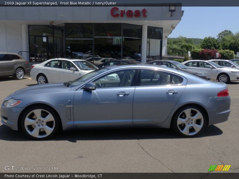Frost Blue Metallic / Ivory/Oyster 2009 Jaguar XF Supercharged