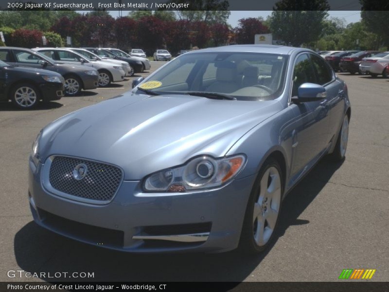 Frost Blue Metallic / Ivory/Oyster 2009 Jaguar XF Supercharged