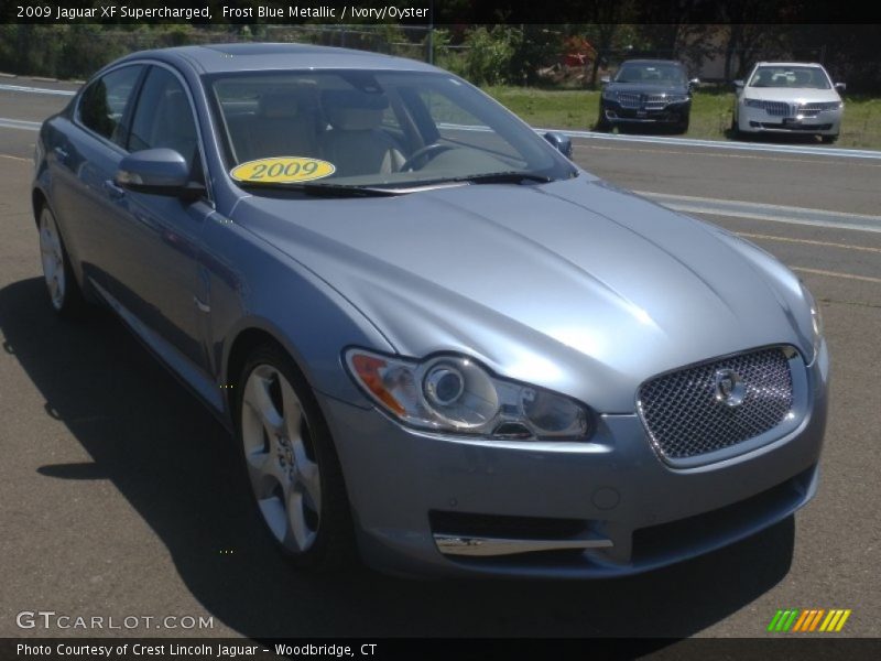 Frost Blue Metallic / Ivory/Oyster 2009 Jaguar XF Supercharged