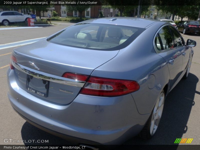 Frost Blue Metallic / Ivory/Oyster 2009 Jaguar XF Supercharged
