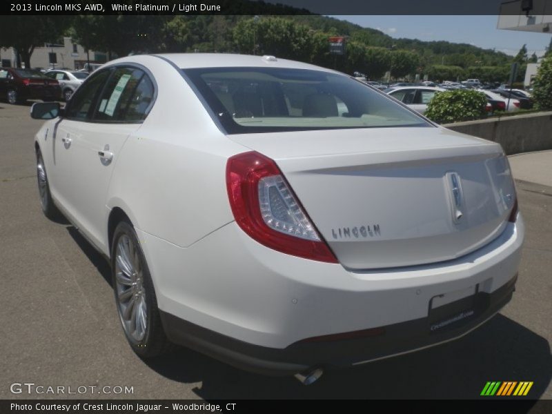 White Platinum / Light Dune 2013 Lincoln MKS AWD