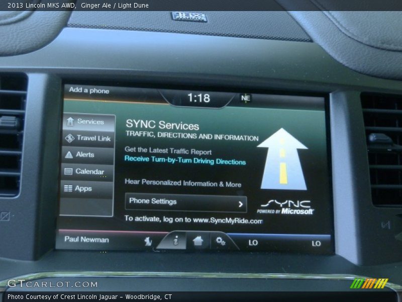 Ginger Ale / Light Dune 2013 Lincoln MKS AWD