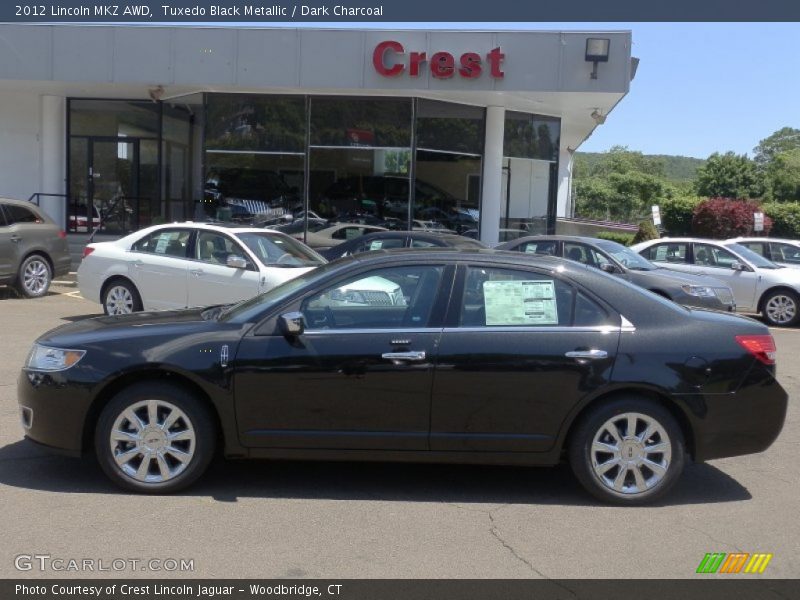 Tuxedo Black Metallic / Dark Charcoal 2012 Lincoln MKZ AWD