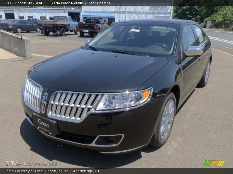 Tuxedo Black Metallic / Dark Charcoal 2012 Lincoln MKZ AWD