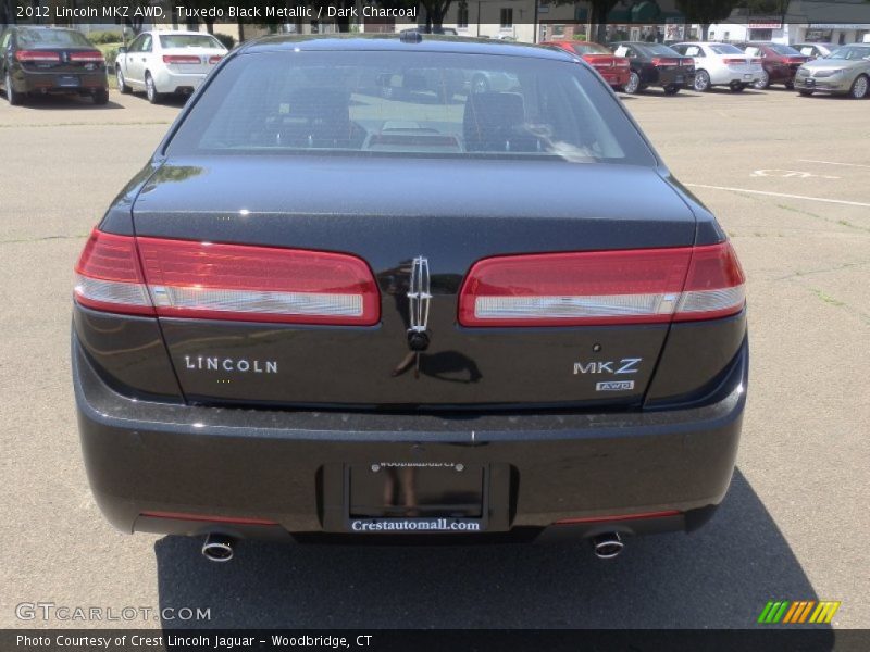 Tuxedo Black Metallic / Dark Charcoal 2012 Lincoln MKZ AWD