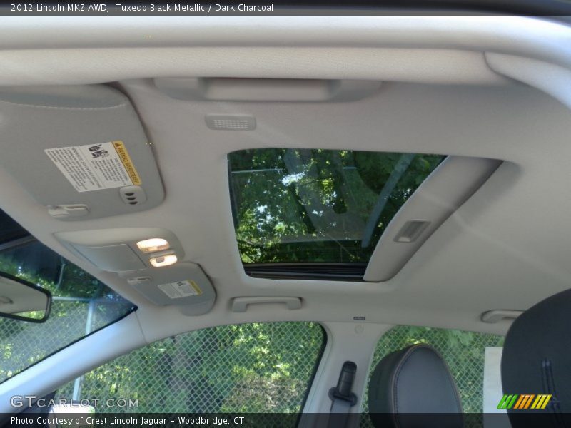 Tuxedo Black Metallic / Dark Charcoal 2012 Lincoln MKZ AWD