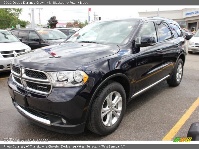 Blackberry Pearl / Black 2011 Dodge Durango Crew 4x4