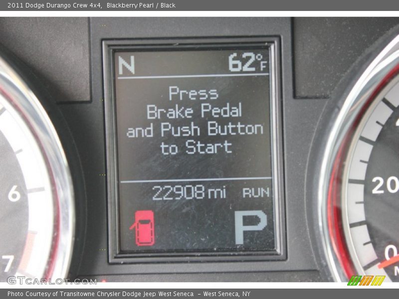 Blackberry Pearl / Black 2011 Dodge Durango Crew 4x4