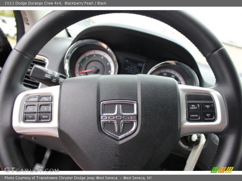 Blackberry Pearl / Black 2011 Dodge Durango Crew 4x4