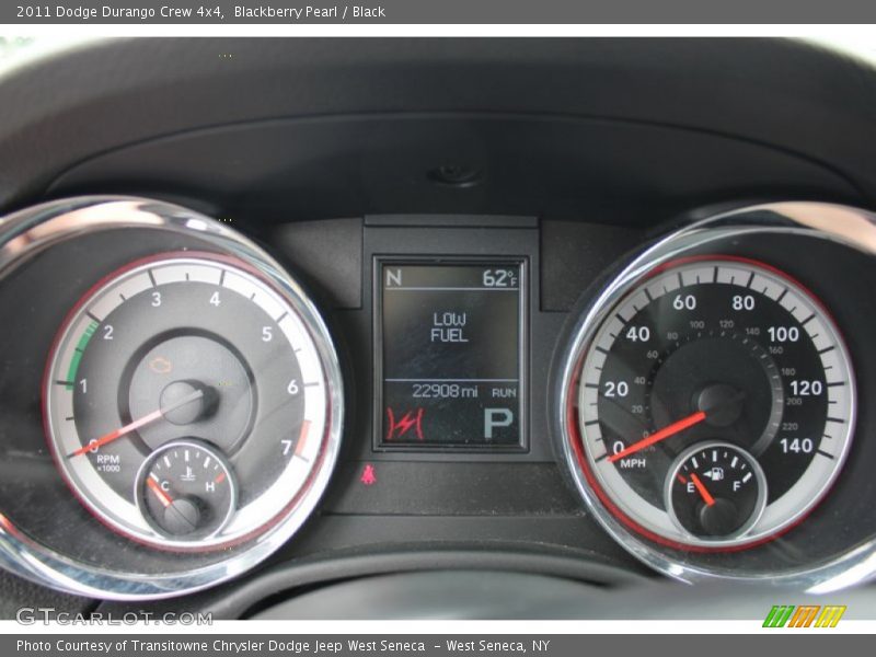 Blackberry Pearl / Black 2011 Dodge Durango Crew 4x4
