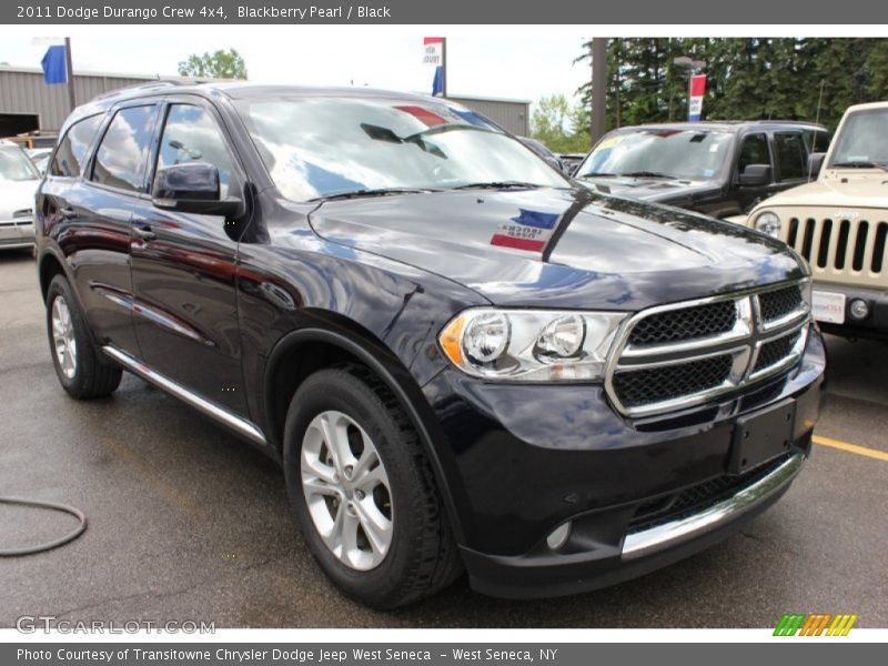 Blackberry Pearl / Black 2011 Dodge Durango Crew 4x4