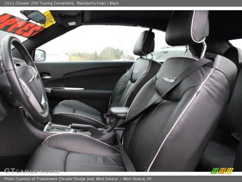 Blackberry Pearl / Black 2011 Chrysler 200 Touring Convertible