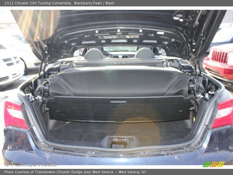Blackberry Pearl / Black 2011 Chrysler 200 Touring Convertible