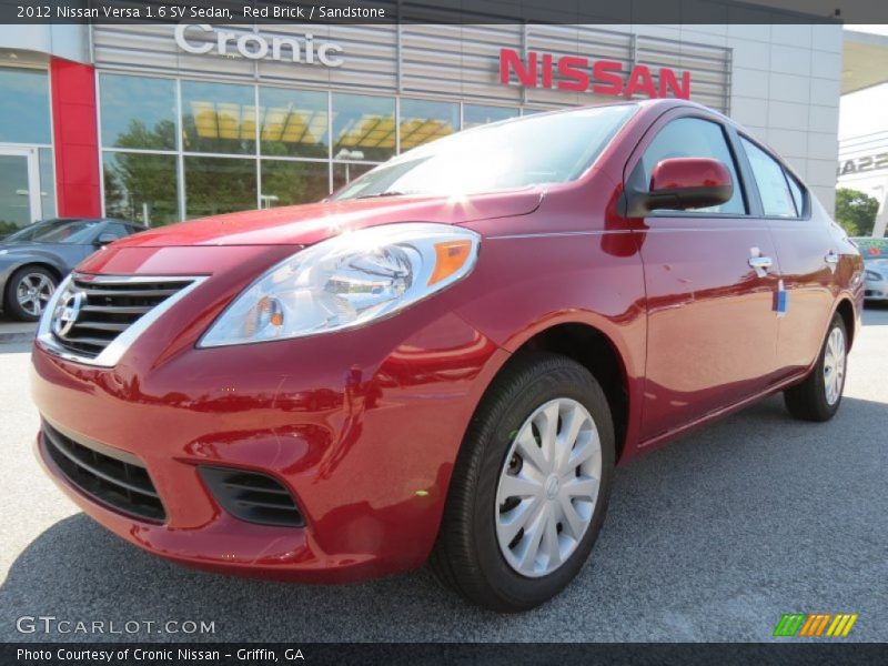 Red Brick / Sandstone 2012 Nissan Versa 1.6 SV Sedan