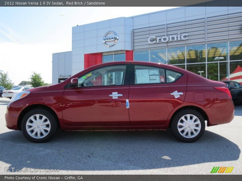 Red Brick / Sandstone 2012 Nissan Versa 1.6 SV Sedan