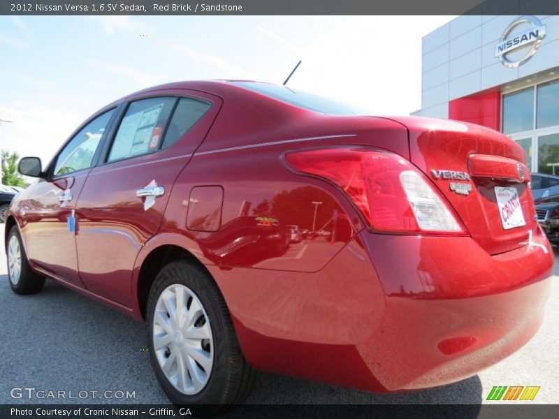 Red Brick / Sandstone 2012 Nissan Versa 1.6 SV Sedan