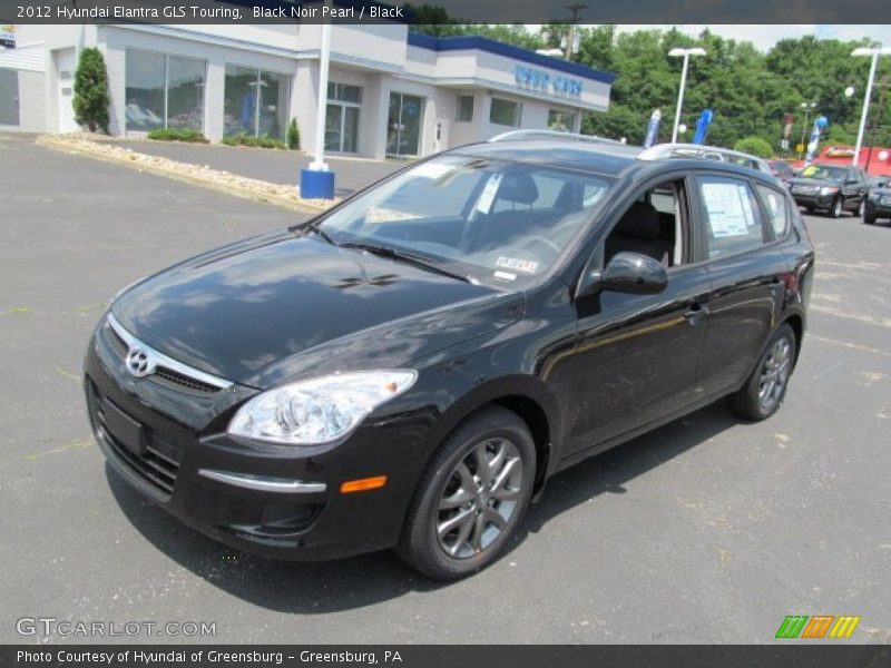 Black Noir Pearl / Black 2012 Hyundai Elantra GLS Touring