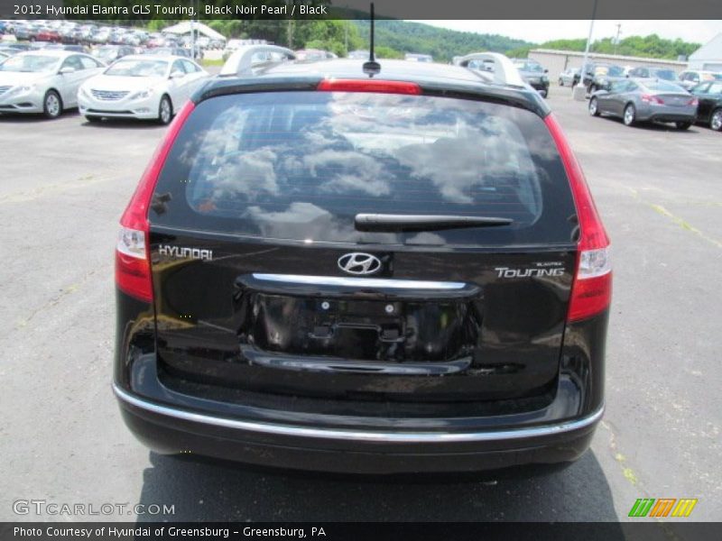 Black Noir Pearl / Black 2012 Hyundai Elantra GLS Touring