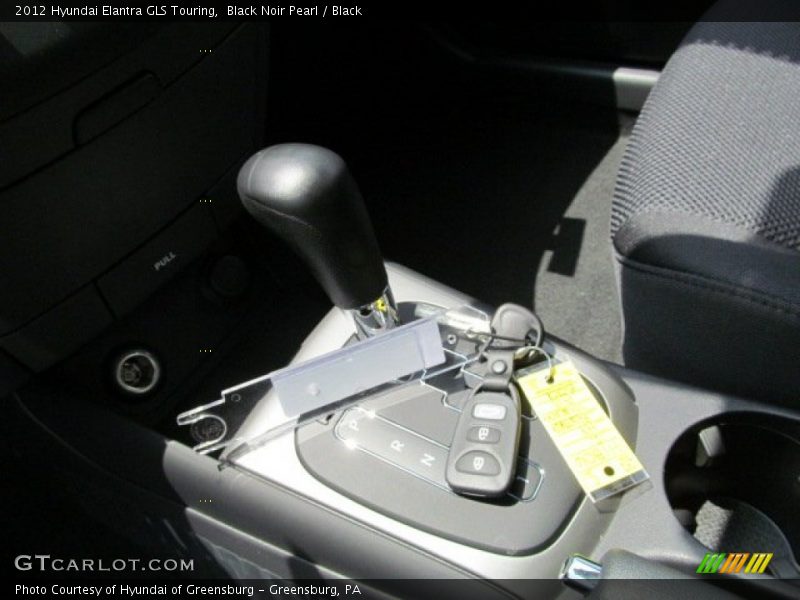 Black Noir Pearl / Black 2012 Hyundai Elantra GLS Touring