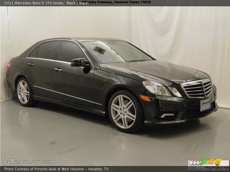 Black / Black 2011 Mercedes-Benz E 350 Sedan