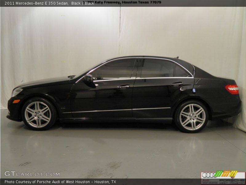 Black / Black 2011 Mercedes-Benz E 350 Sedan