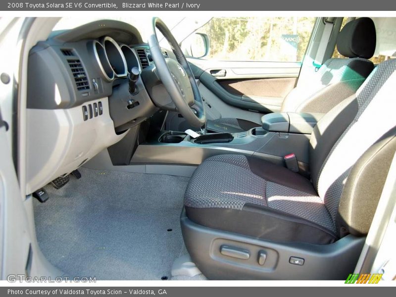 Blizzard White Pearl / Ivory 2008 Toyota Solara SE V6 Convertible