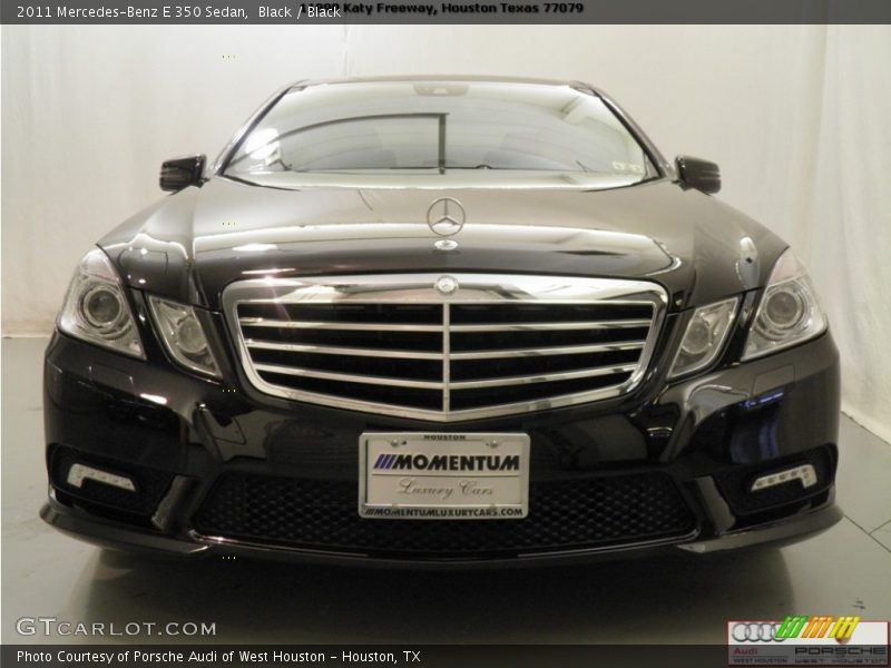 Black / Black 2011 Mercedes-Benz E 350 Sedan