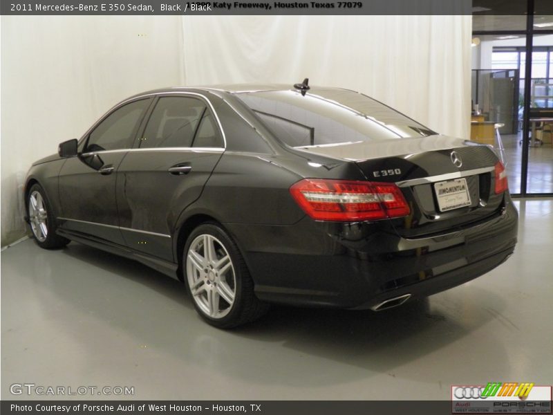 Black / Black 2011 Mercedes-Benz E 350 Sedan