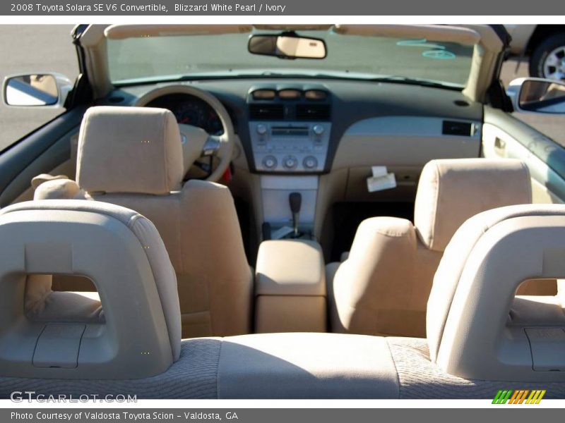 Blizzard White Pearl / Ivory 2008 Toyota Solara SE V6 Convertible
