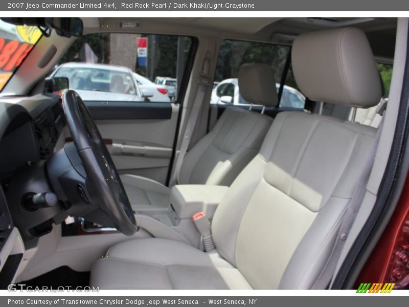 Red Rock Pearl / Dark Khaki/Light Graystone 2007 Jeep Commander Limited 4x4