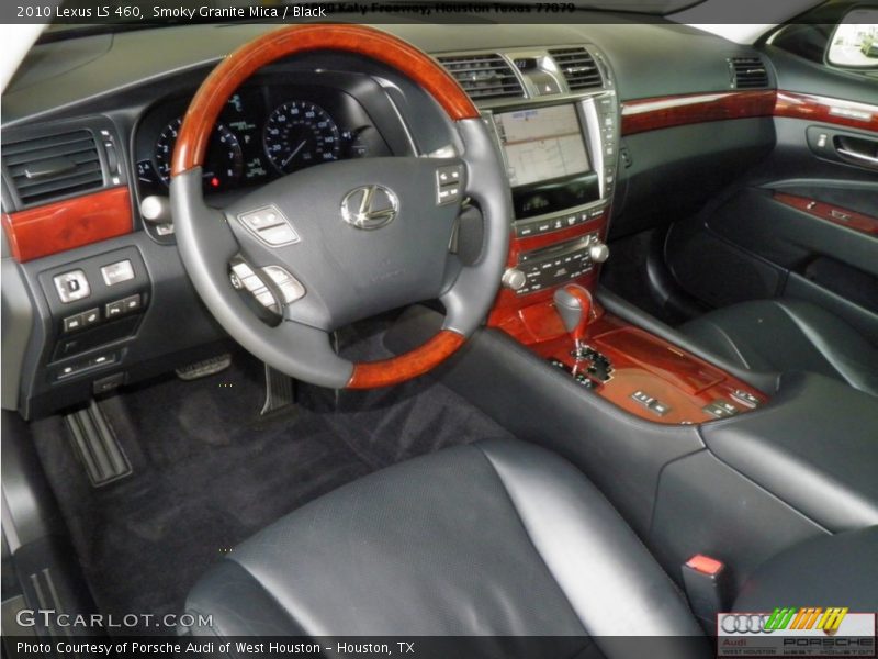 Smoky Granite Mica / Black 2010 Lexus LS 460