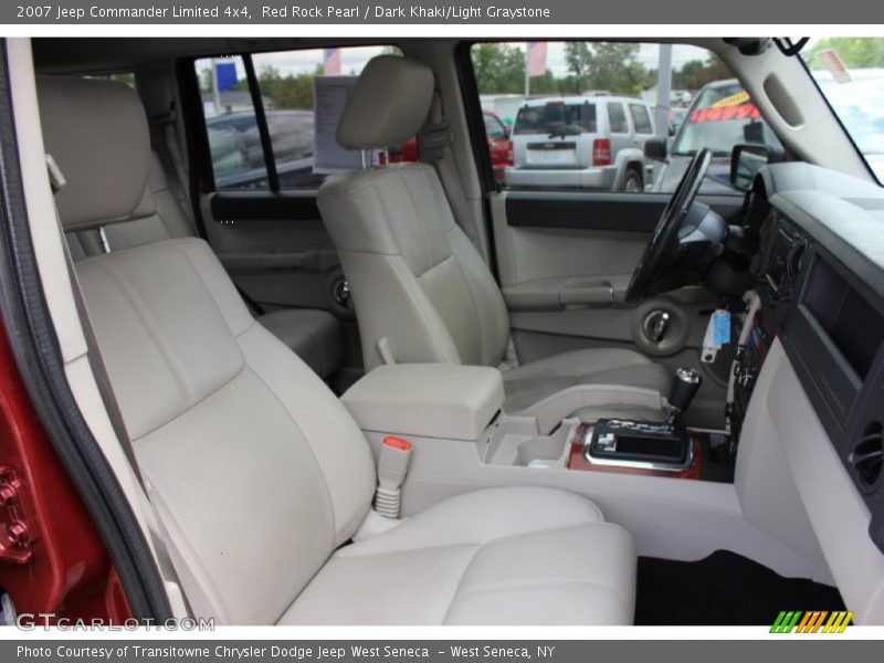Red Rock Pearl / Dark Khaki/Light Graystone 2007 Jeep Commander Limited 4x4