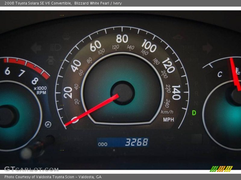 Blizzard White Pearl / Ivory 2008 Toyota Solara SE V6 Convertible