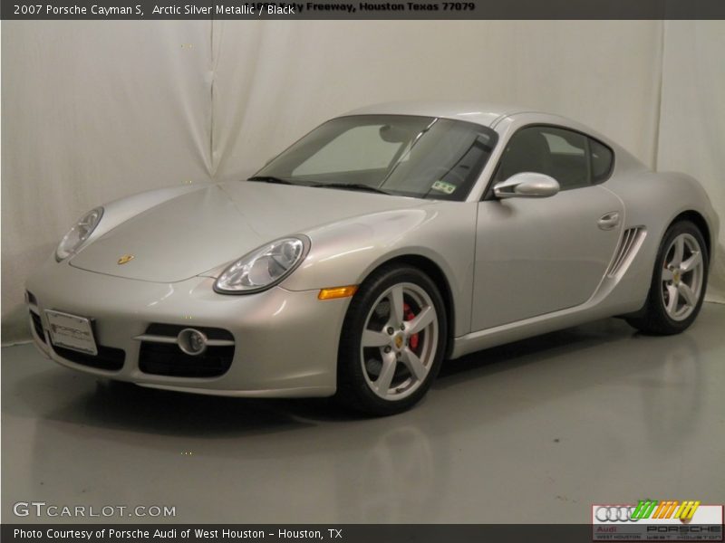 Arctic Silver Metallic / Black 2007 Porsche Cayman S