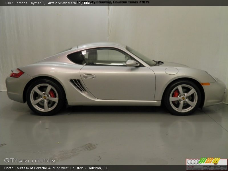 Arctic Silver Metallic / Black 2007 Porsche Cayman S