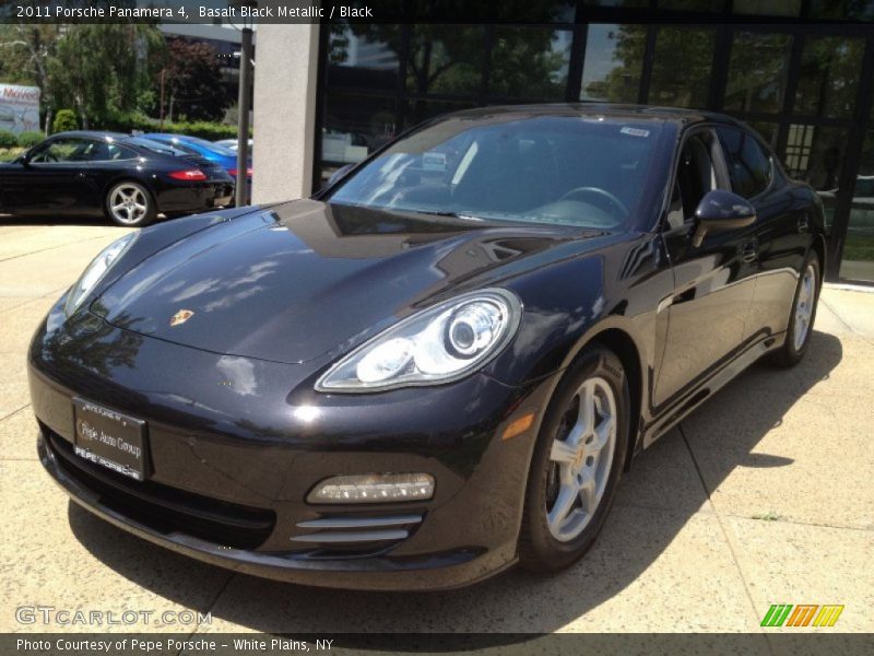 Basalt Black Metallic / Black 2011 Porsche Panamera 4