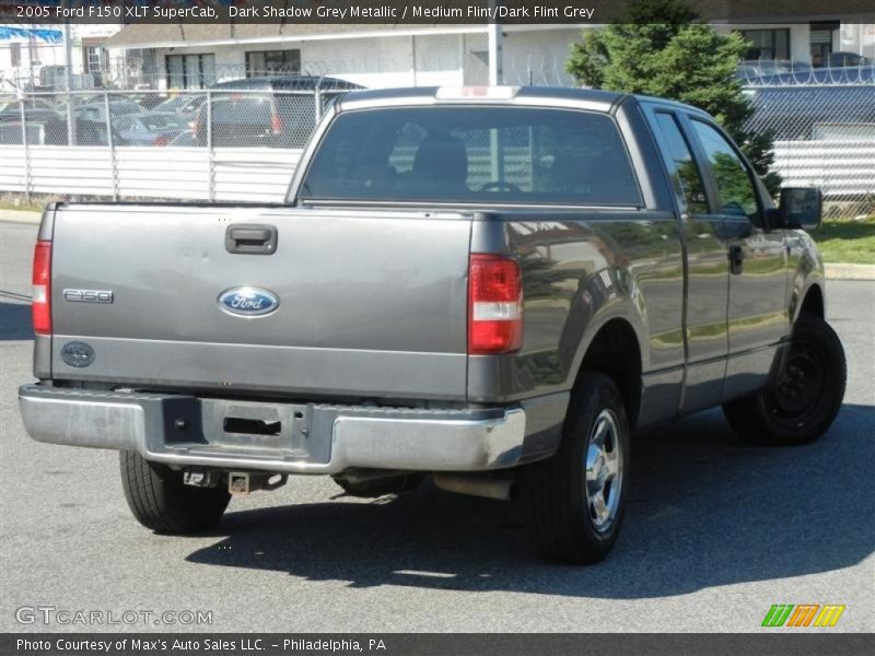 Dark Shadow Grey Metallic / Medium Flint/Dark Flint Grey 2005 Ford F150 XLT SuperCab