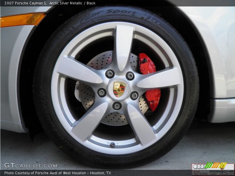 Arctic Silver Metallic / Black 2007 Porsche Cayman S