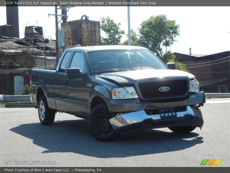 Dark Shadow Grey Metallic / Medium Flint/Dark Flint Grey 2005 Ford F150 XLT SuperCab