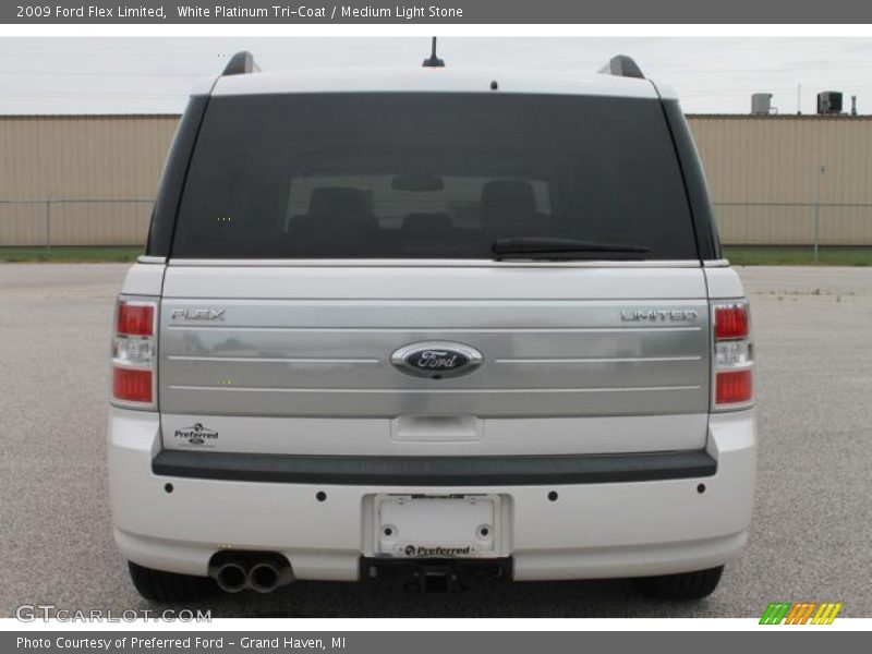 White Platinum Tri-Coat / Medium Light Stone 2009 Ford Flex Limited