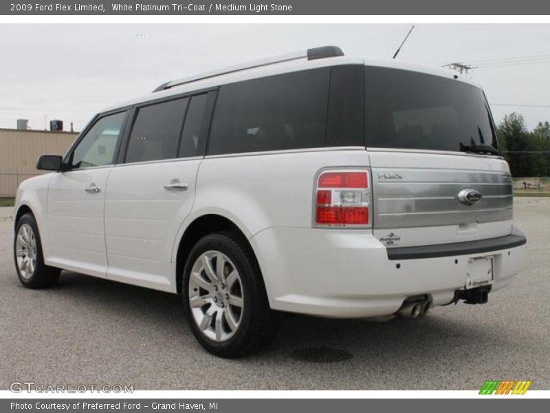 White Platinum Tri-Coat / Medium Light Stone 2009 Ford Flex Limited
