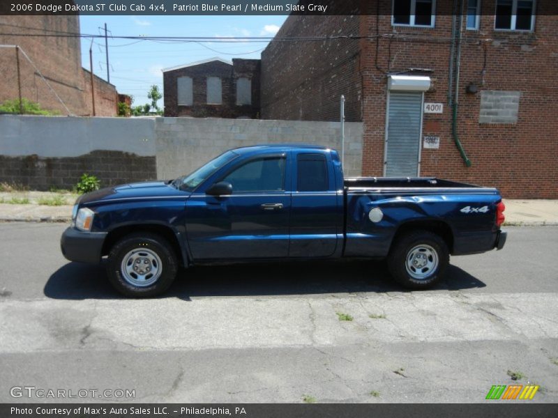 Patriot Blue Pearl / Medium Slate Gray 2006 Dodge Dakota ST Club Cab 4x4