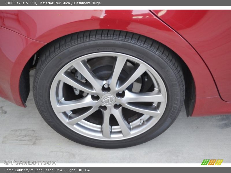 Matador Red Mica / Cashmere Beige 2008 Lexus IS 250