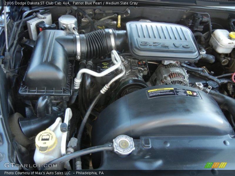 Patriot Blue Pearl / Medium Slate Gray 2006 Dodge Dakota ST Club Cab 4x4