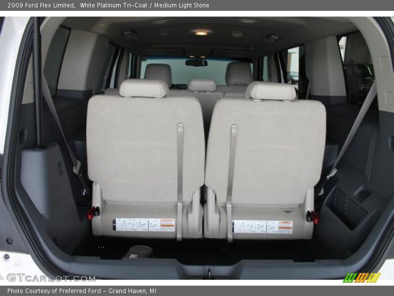 White Platinum Tri-Coat / Medium Light Stone 2009 Ford Flex Limited