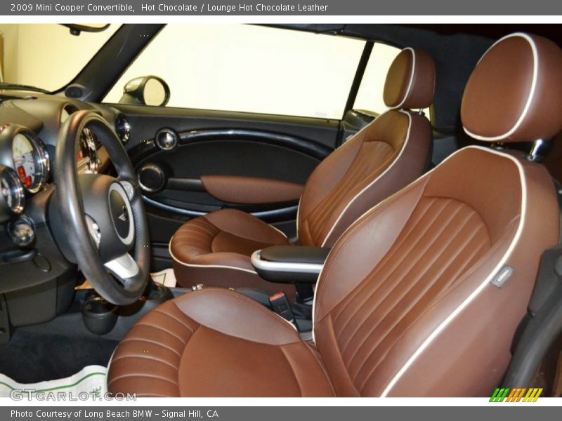  2009 Cooper Convertible Lounge Hot Chocolate Leather Interior