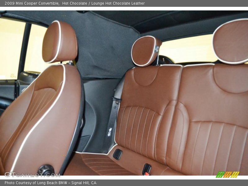  2009 Cooper Convertible Lounge Hot Chocolate Leather Interior