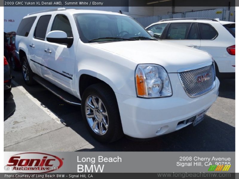Summit White / Ebony 2009 GMC Yukon XL Denali AWD