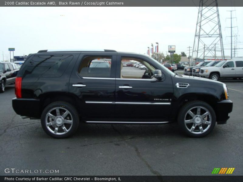 Black Raven / Cocoa/Light Cashmere 2008 Cadillac Escalade AWD